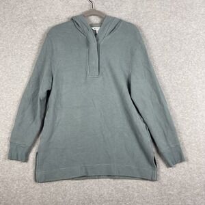 Athleta Coaster Luxe Waffle Knit Hoodie Womens S Pullover Soft Cozy Lounge